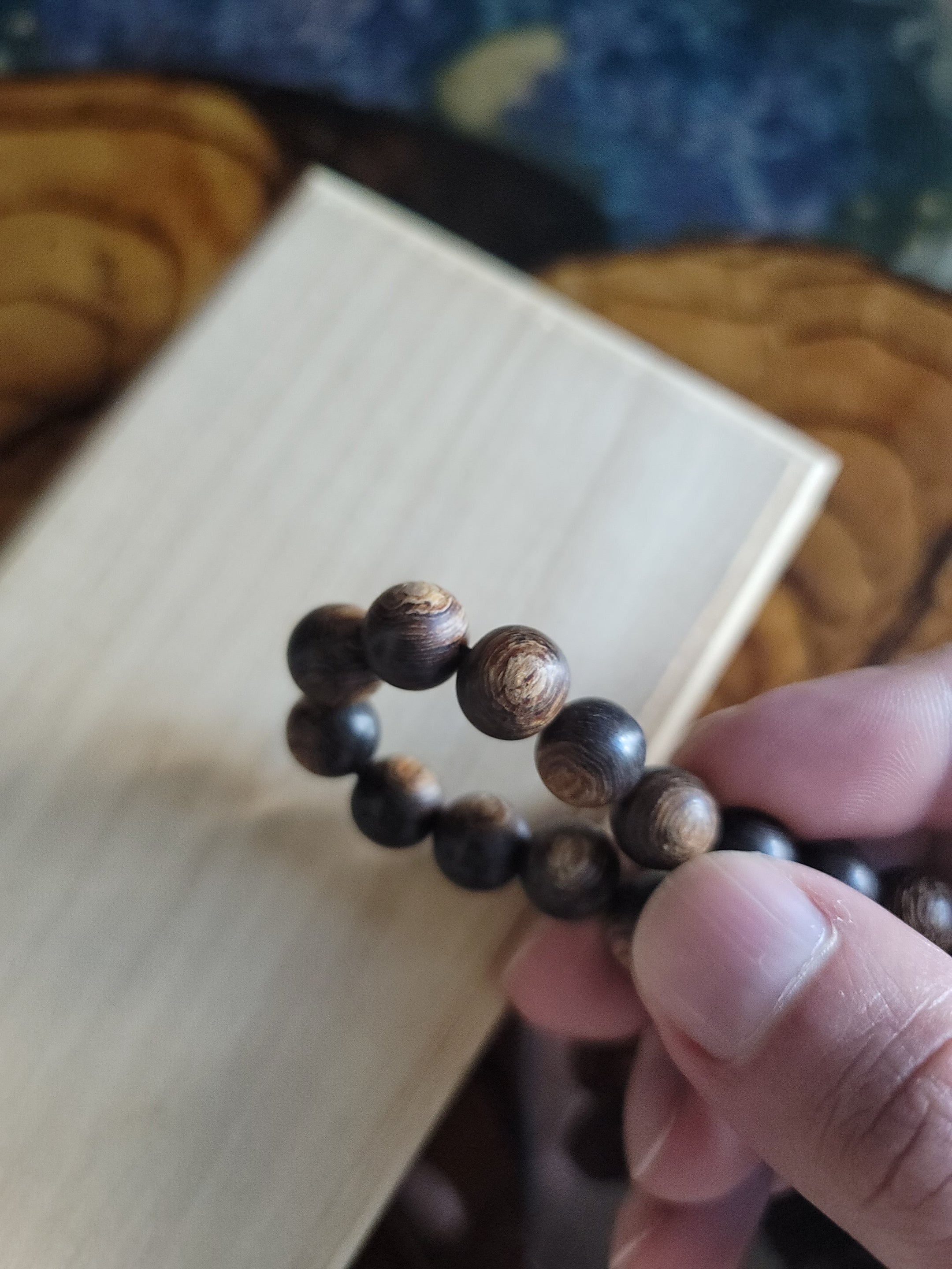 Vietnam Kinam Kyara Bracelet Handcrafted Wooden Beads