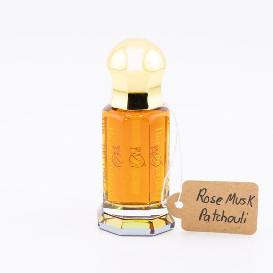 Rose Musk Patchouli The Threefold Muse Bottle