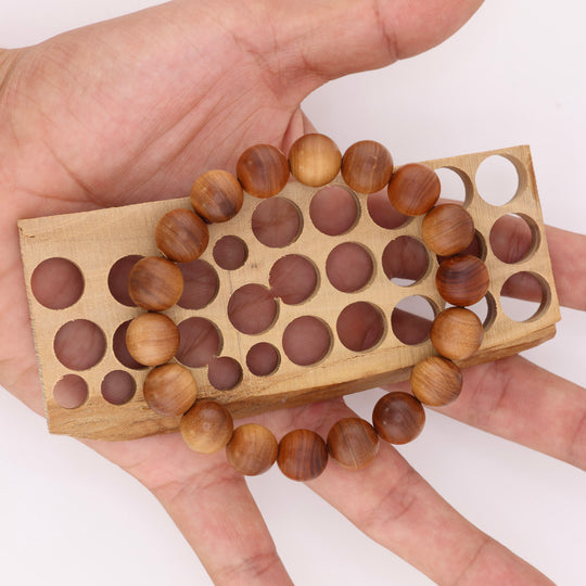 50+ Year Trees Sandalwood Bracelet Natural Brown