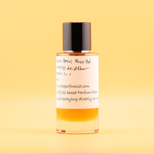Amiri Rose Oud Modern Elixir Attar Bottle by the perfumist