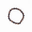 Authentic agarwood bracelet online with round Vietnamese wood beads on a white background