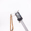 Sandalwood prayer strand for sale with a round wooden bead measured by digital caliper