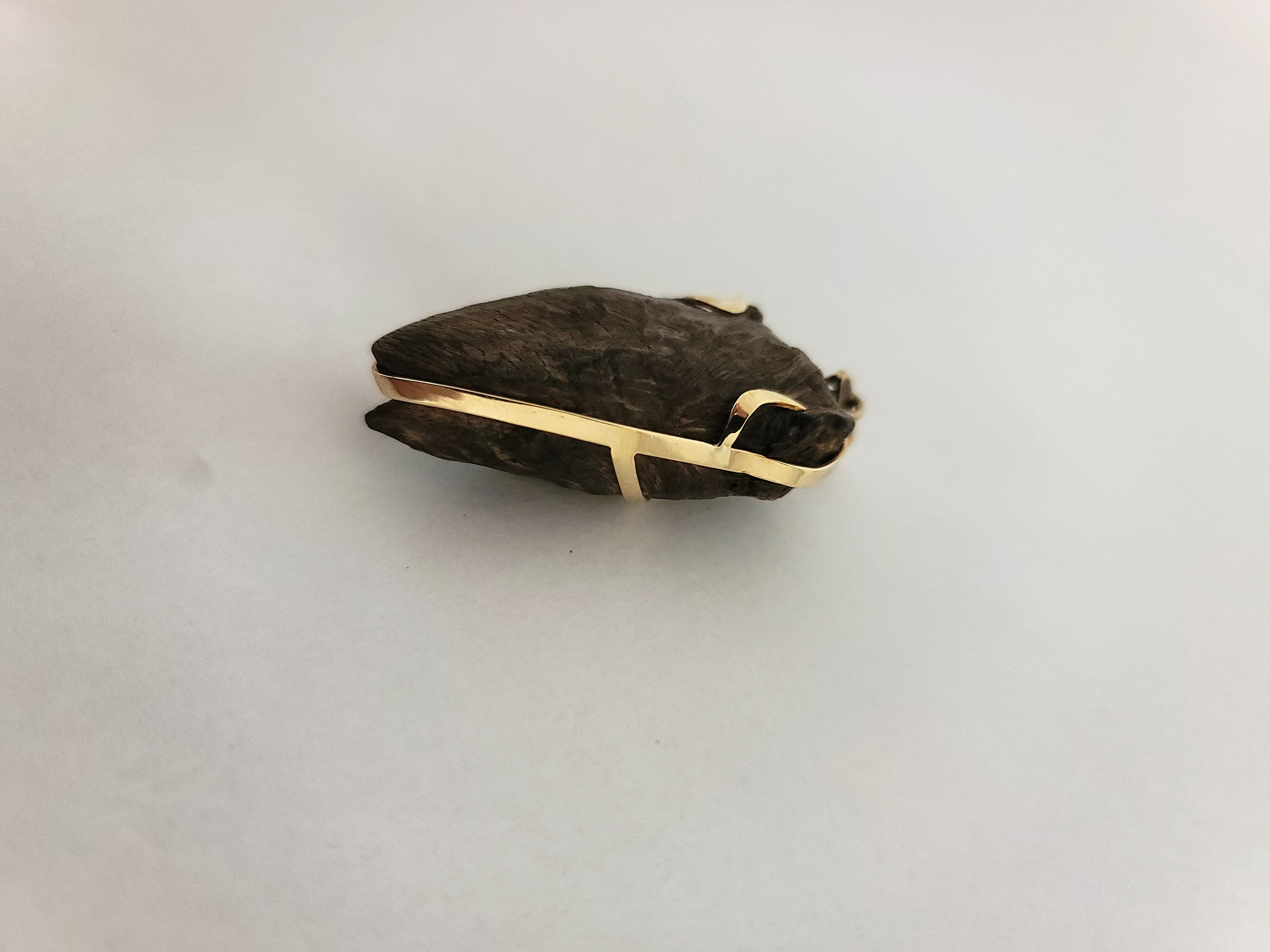 Fully sinking wild black kinam - jewelry piece