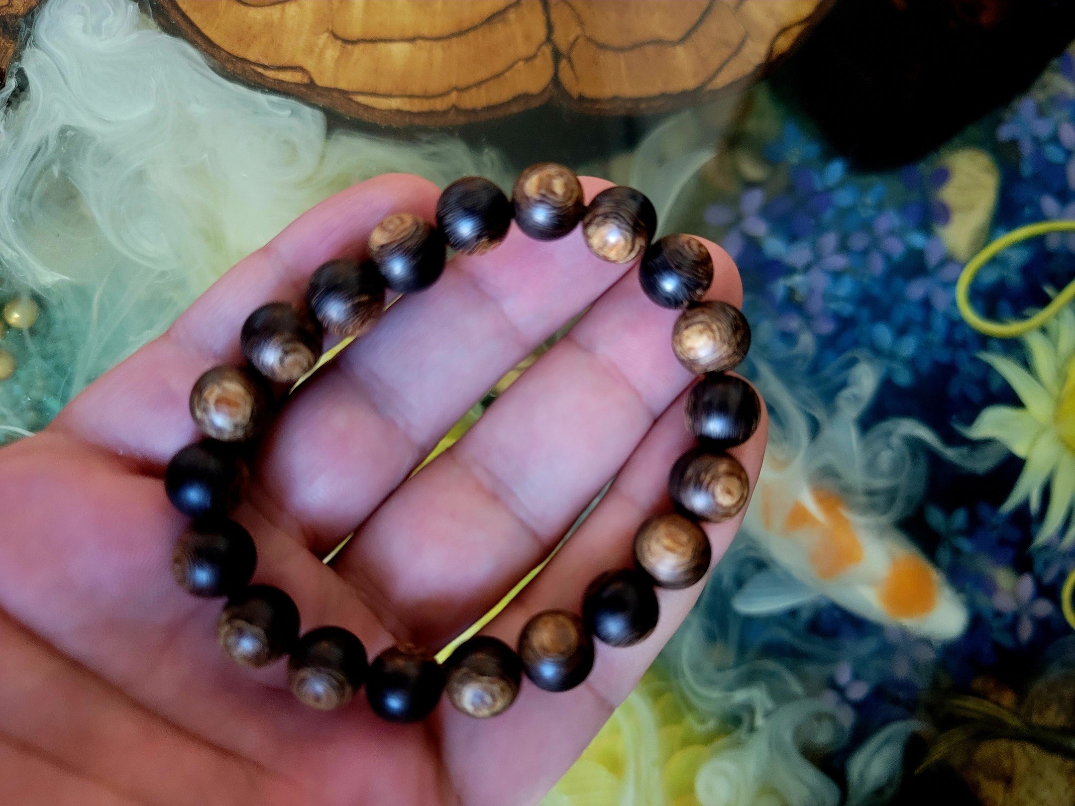 Vietnam Kinam Kyara Bracelet Rare Dark Beads