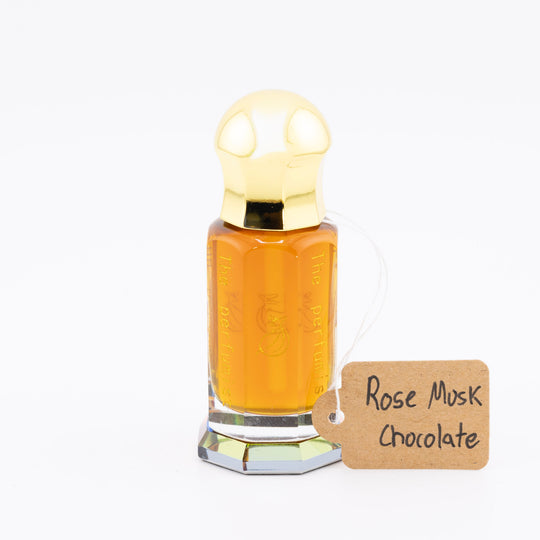 Rose Musk Chocolate The Addictive Symphony Amber Bottle