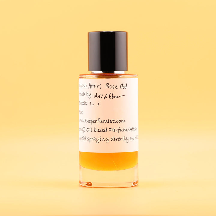 Amiri Rose Oud Modern Elixir Attar Bottle by the perfumist