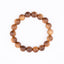 Buy natural sandalwood bracelet with round Mysore wood beads on a white background