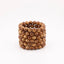 Buy natural sandalwood bracelet collection stacked in varied warm brown tones